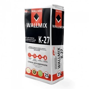 Клей для плитки Wallmix K27 25 кг