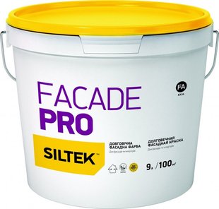 Фарба Siltek Faсade Pro, латексна, база А 9л