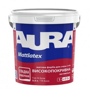 Фарба інтер’єрна матова латексна AURA Mattlatex 10 л